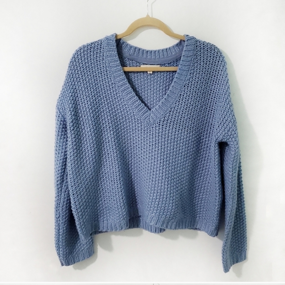 Pacsun- LA Hearts Baby Blue Chunky Knit Sweater